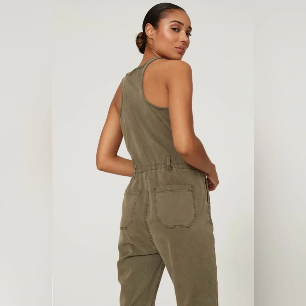 PAIGE Christy Utility Denim Jumpsuit - Picture 4 of 7